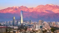 Santiago skyline at sunset Credit Shutterstock