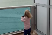Sienna with her binoculars