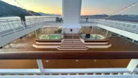 Hot tubs on deck Havila Capella