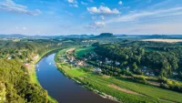 Elbe River in summer
