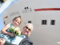 Carnival Vista’s coin ceremony, with a little help from her ‘godchild’