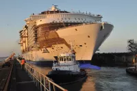 Harmony of the Seas float-out in pictures