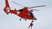 Helicopter evacuation is relied on in coastal waters