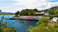 Some British Isles sailings take you to the beautiful town of Portree on the Isle of Skye