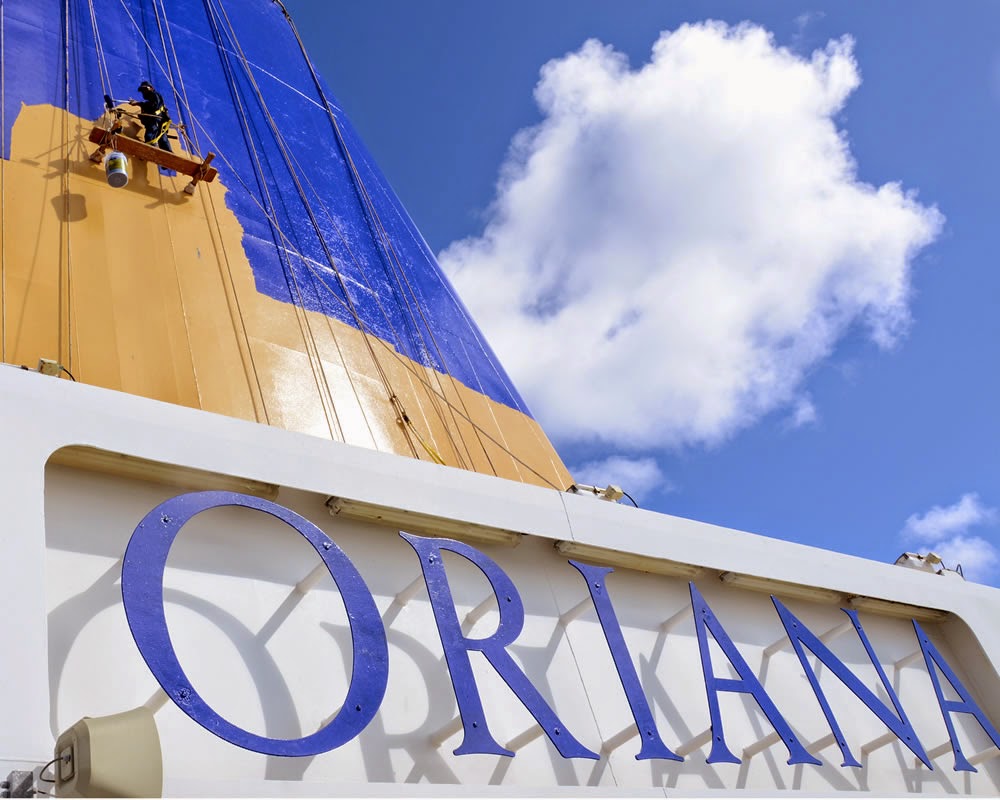 Oriana's new funnel livery