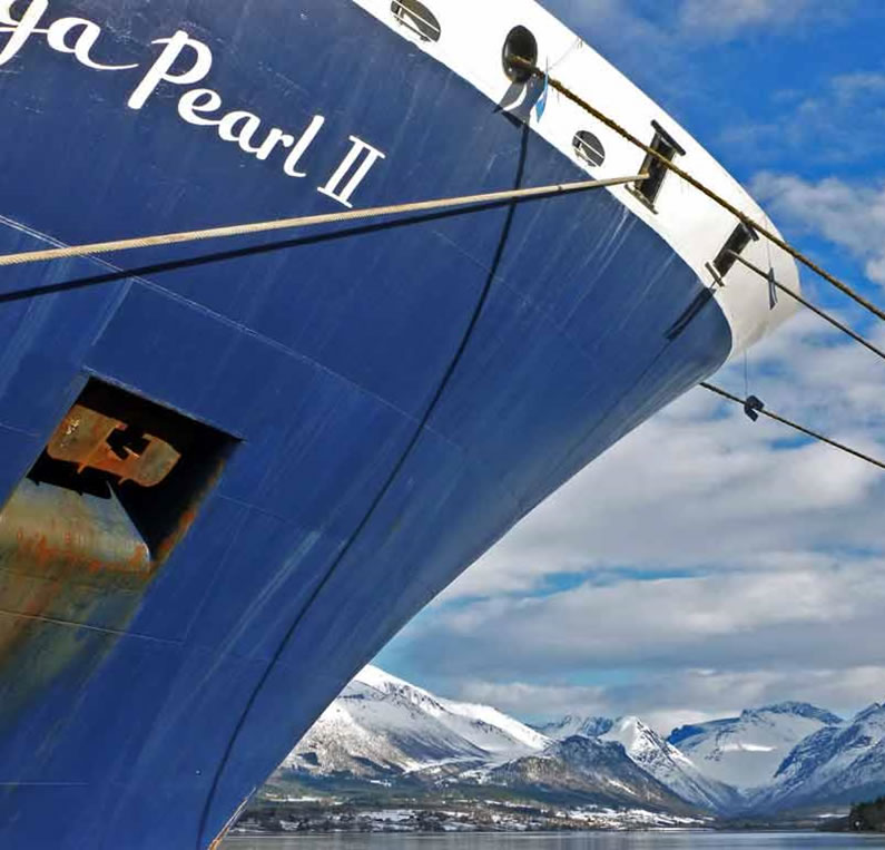 Saga Pearl II in Andalsnes