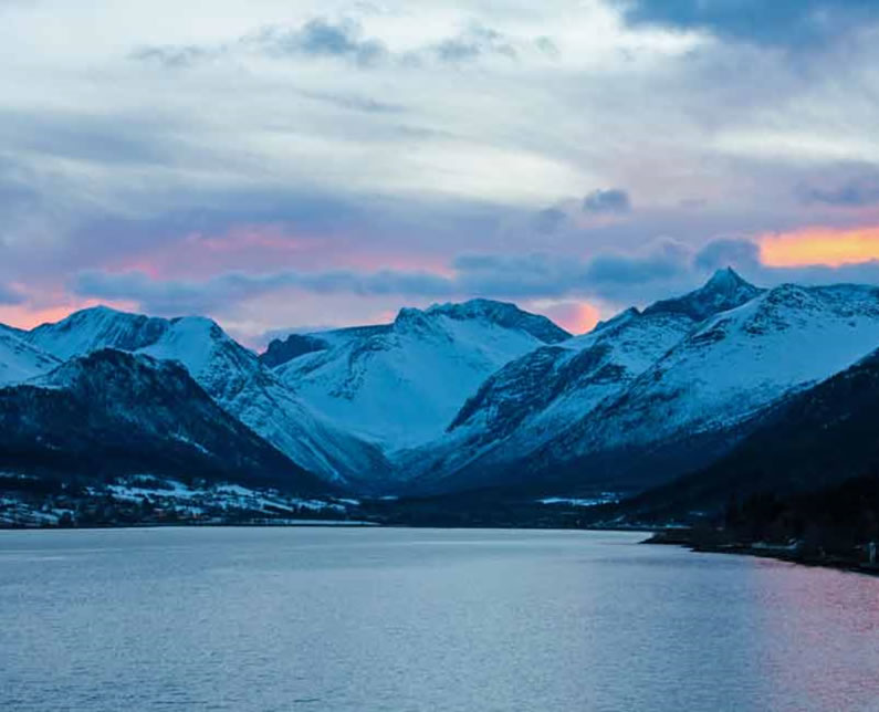 Arrival in Andalsnes at dawn