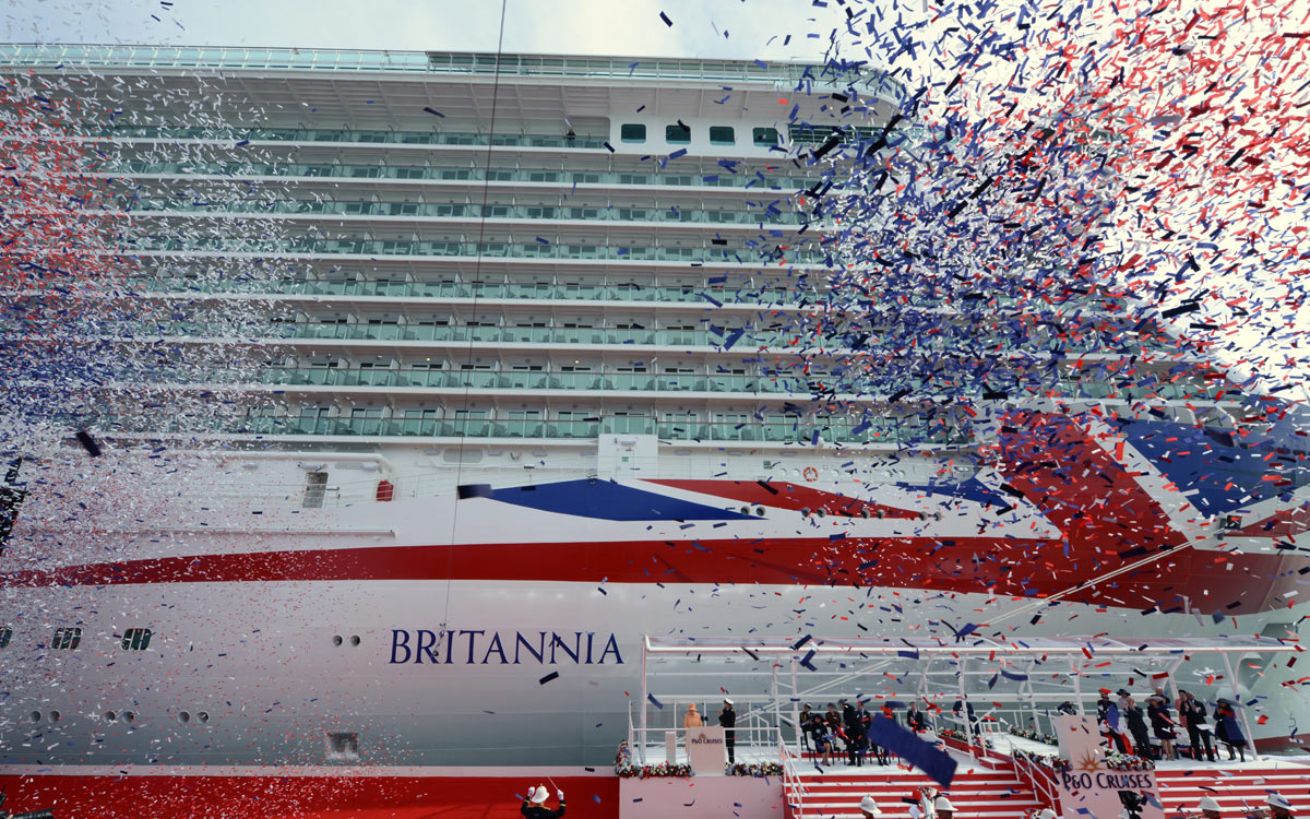 Britannia naming ceremony
