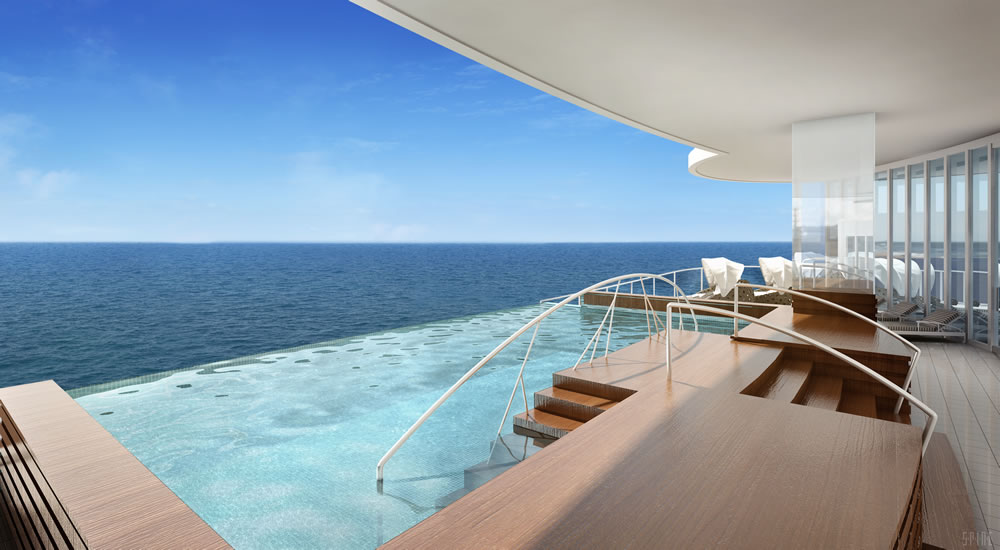 Endless pool on Seven Seas Explorer