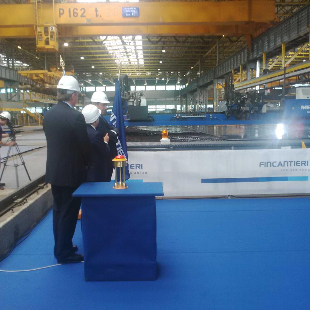 Steel cutting for MSC Seaside