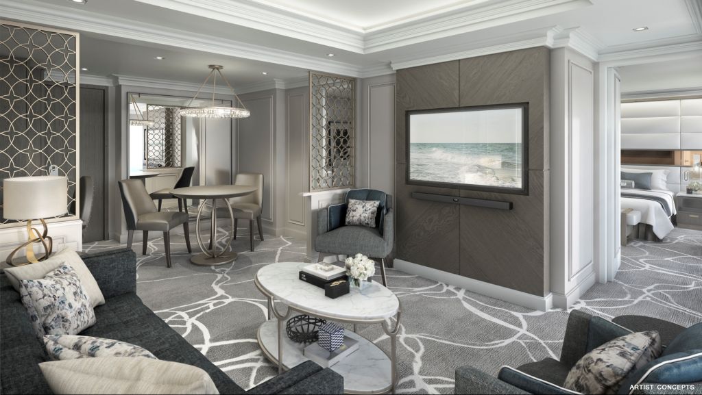 Esprit Owners Suite Living Room rendering