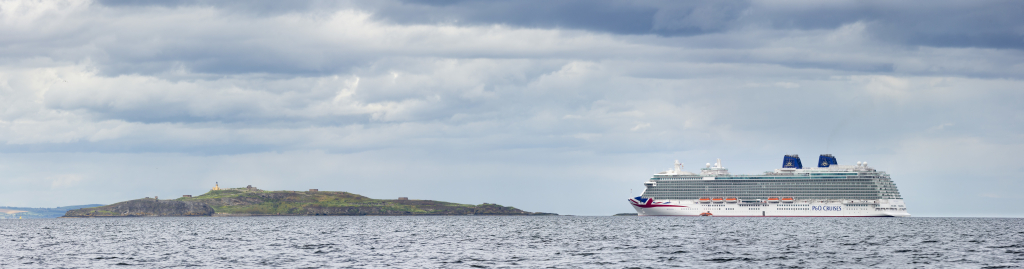 Britannia at anchor in Newhaven