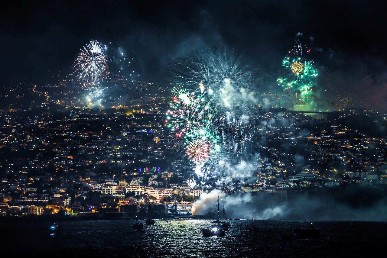 Funchal, Madeira, fireworks 2015