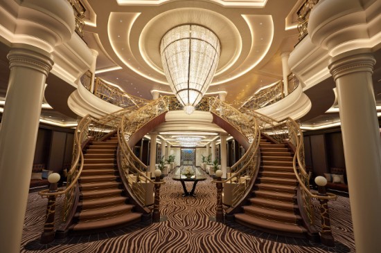 Seven Seas Explorer's atrium