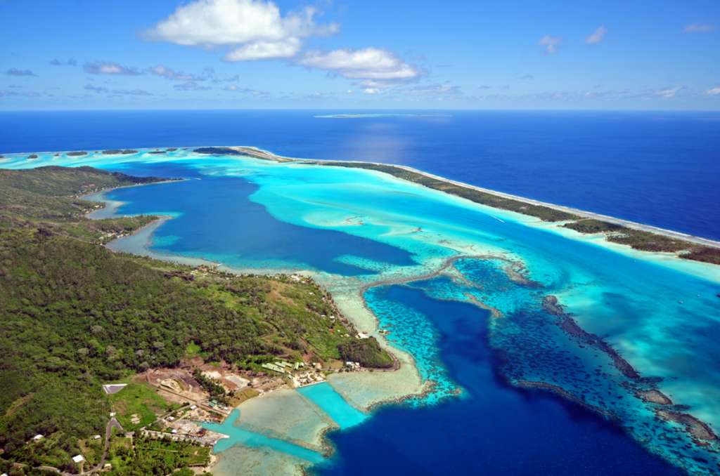 Bora Bora - aerial view - French polynesia