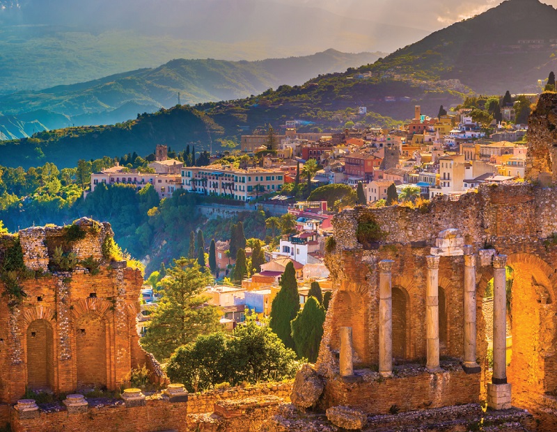 Ancient Greek theatre - Taormina - italy