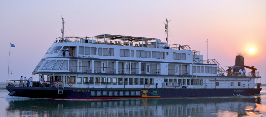 MV Mahabaahu on a Brahmaputra river cruise