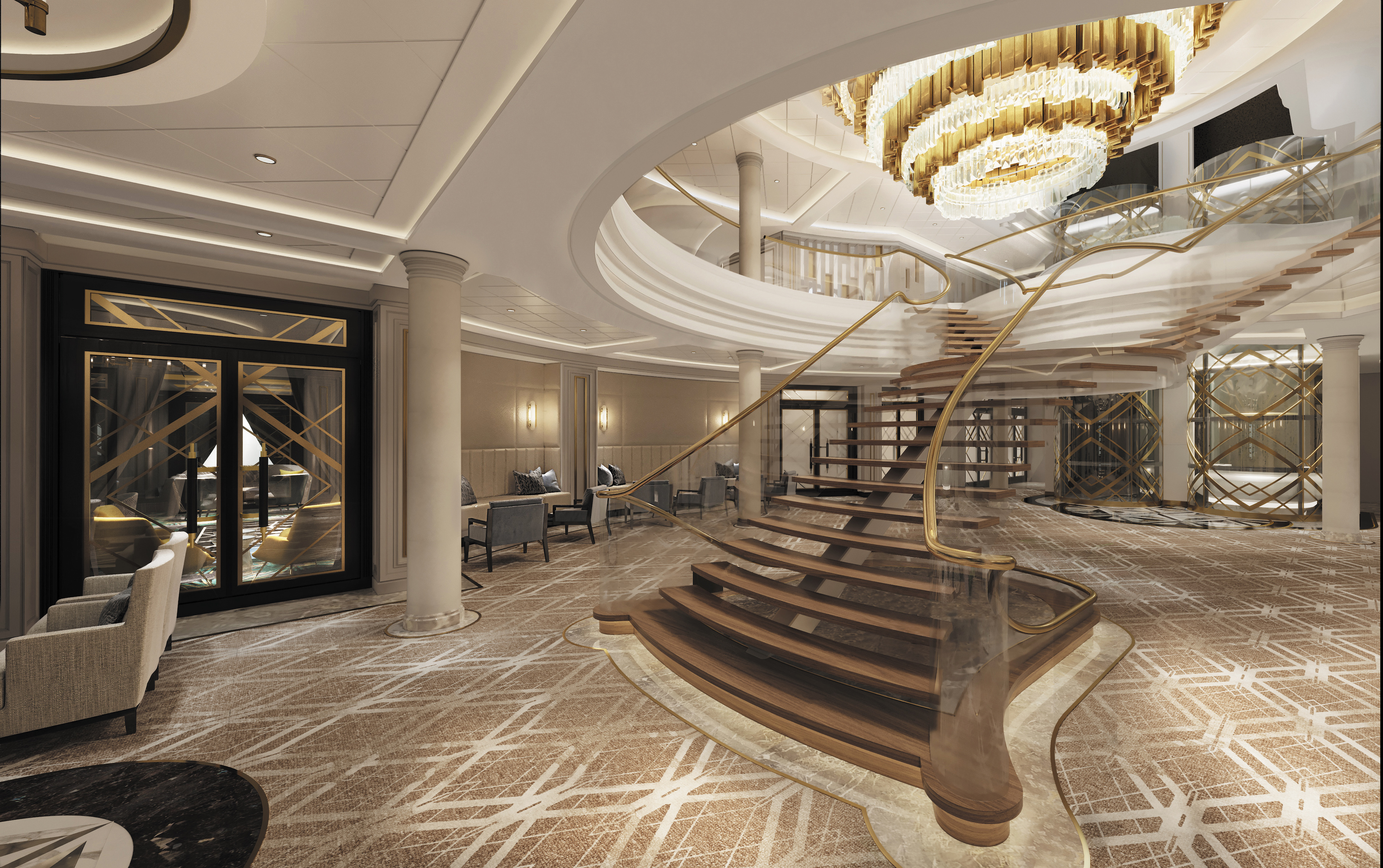 Seven Seas Splendor, interiors, new ship, Regent Cruises