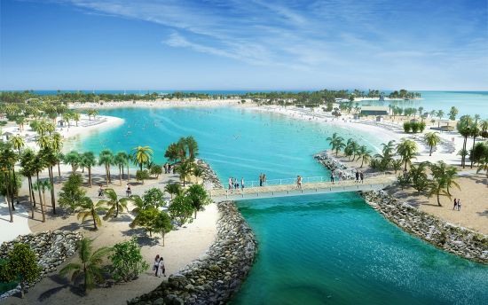 Ocean Cay MSC Marine Reserve features a Great Lagoon for swimming and water sports