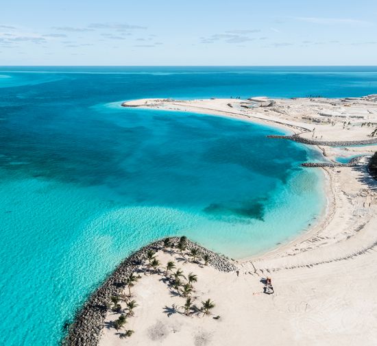 Ocean Cay MSC Marine Reserve has more than 2 miles of sandy beach shore