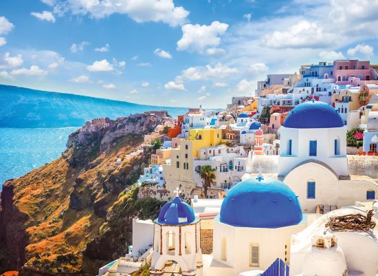 Variety cruises traditional greek village