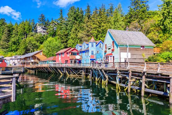 Colourful fishing town of Ketchikan