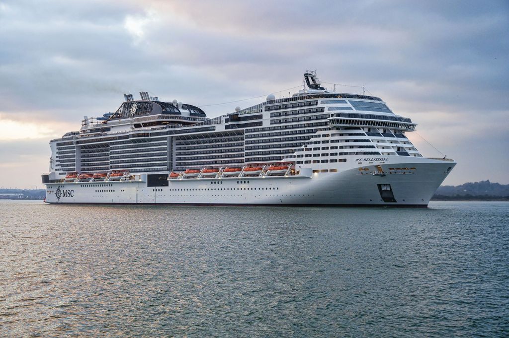 MSC Bellissima at Southampton