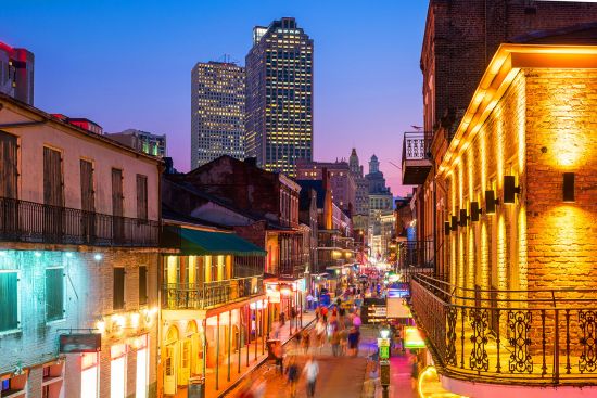 Cultural cruises: New Orleans French Quarter at night