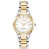 Citizen His and Hers yellow gold and silver metal watch