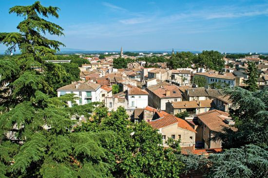 Picturesque town in France