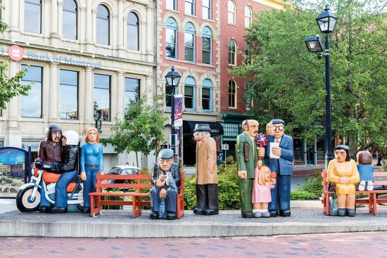 Statues in downtown Saint John, New Brunswick