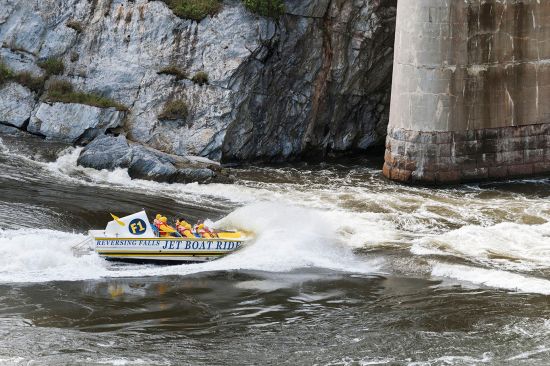 A boat trip on the reversing rapids in Saint John, New Brunswick