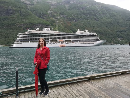 Emma Le Teace on Viking Sea's Midnight Sun cruise