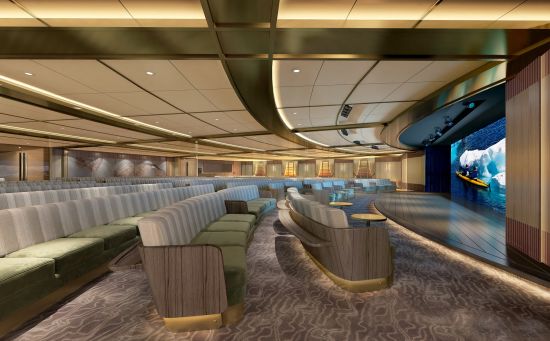 Seabourn Venture submarine excursion: Discovery lounge