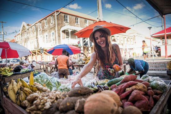 Grenada market square, Caribbean cruise, destination guide