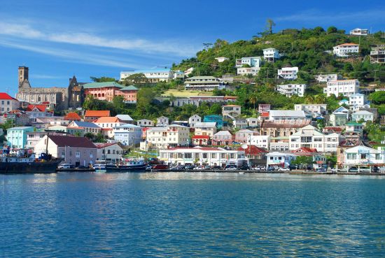 Colourful houses in St George's, Grenada, Csribbesn destination guide