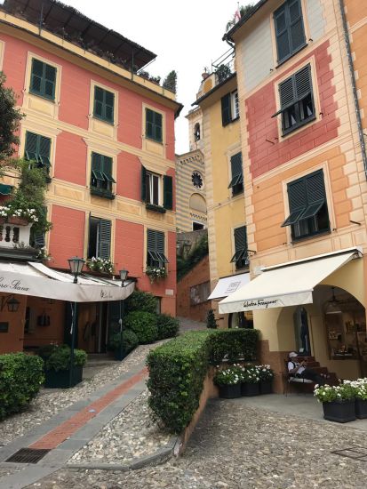 Crystal Serenity Portofino buildings