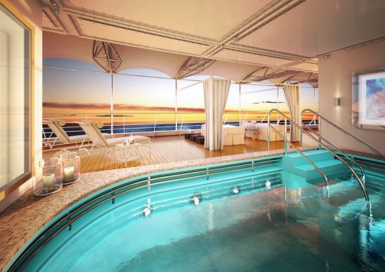 SIlversea Silver Moon: Spa deck