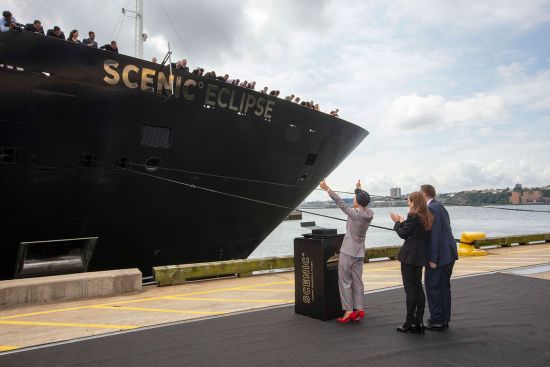 Helen Mirren christens Scenic Eclipse