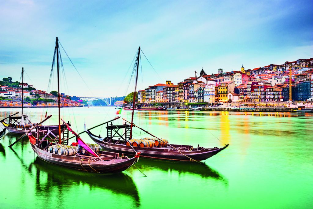 Rabelo boats on the Douro river