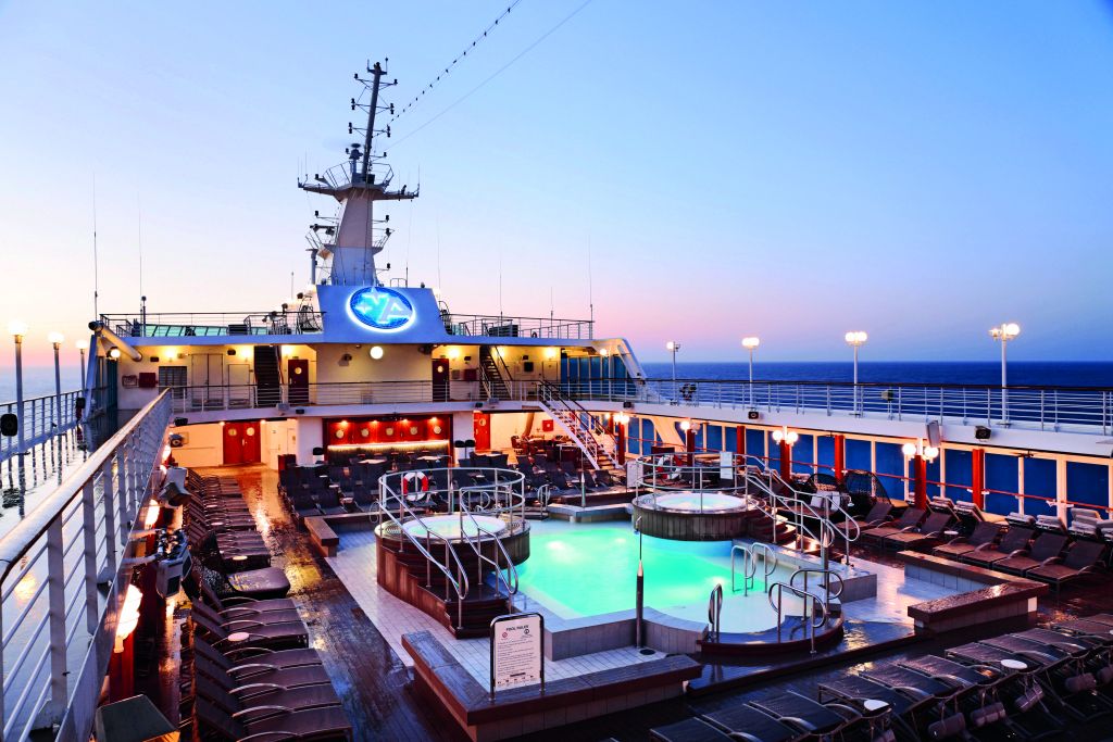 Pool Deck at sunrise -