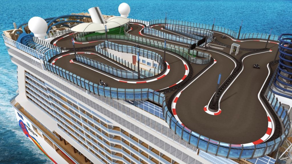 NCL Norwegian Encore: Speedway racetrack