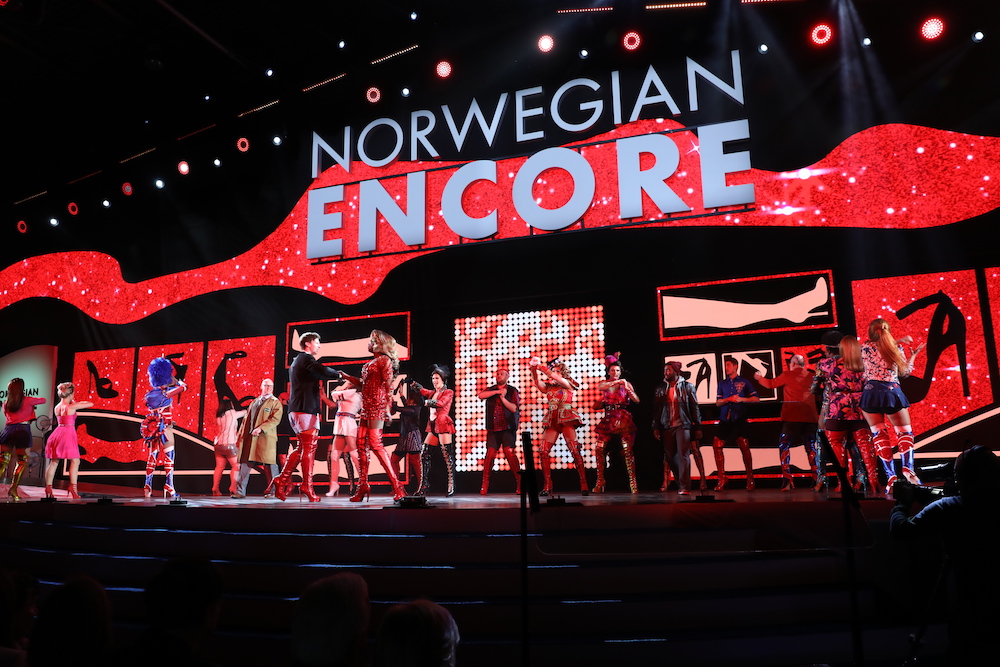 Norwegian Encore Christening Ceremony