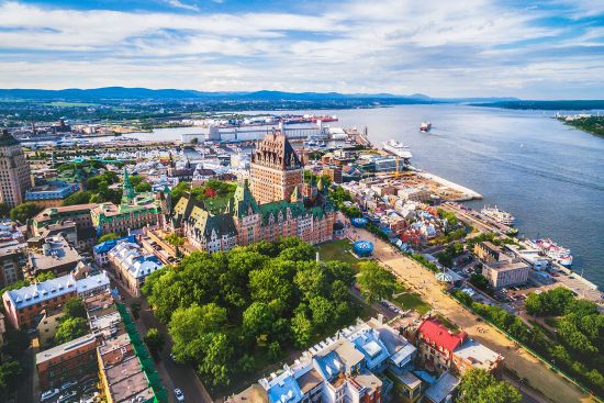 Quebec City: aerial view