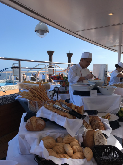 Viking Sky: bread food sail away