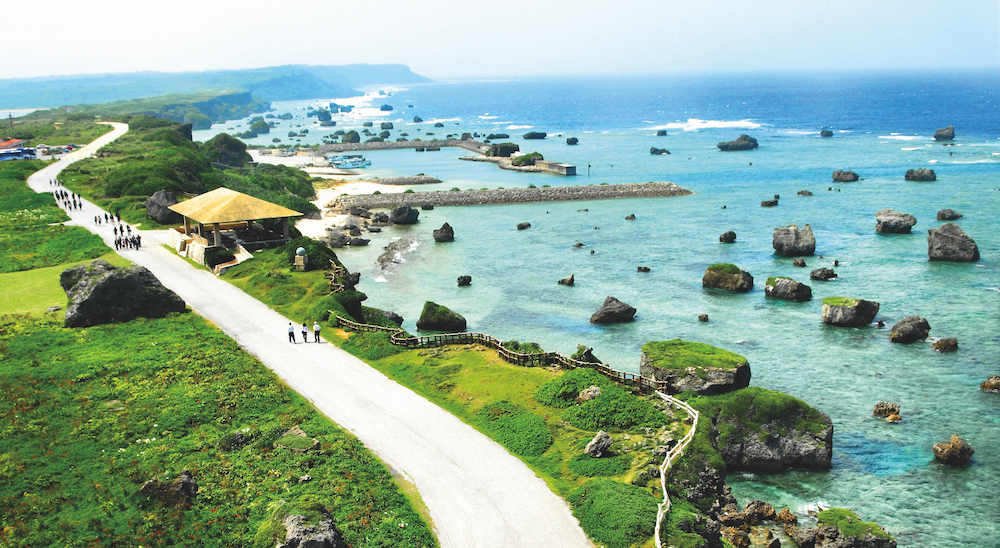 Japan cruise sandy beach