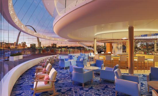 Viking Cruises Mississippi explorer lounge