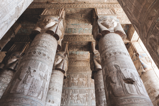 Nile River cruise temple of dendera