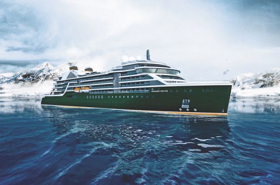 Seabourn Venture - exterior rendering (front)